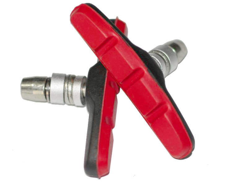 

Тормозные колодки для V-brake BRAVVOS, черно-красные