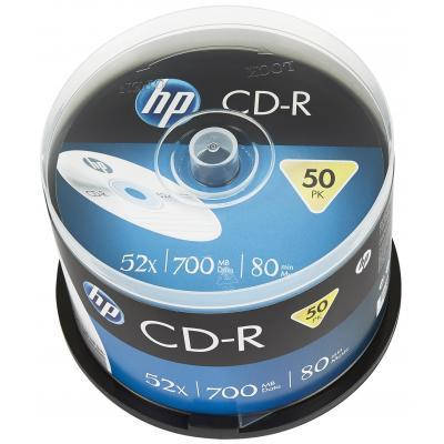 

Диск (c50) CD-R HP 700MB/80min/52x/50 pcs BOX Spindle (69307/CRE00017-3)