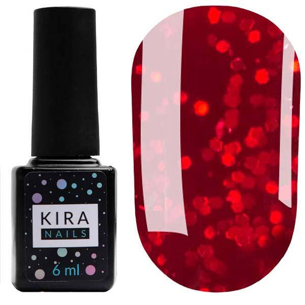 

Гель-лак Kira Nails №095 (насыщенный красный с микроблеском), 6 мл