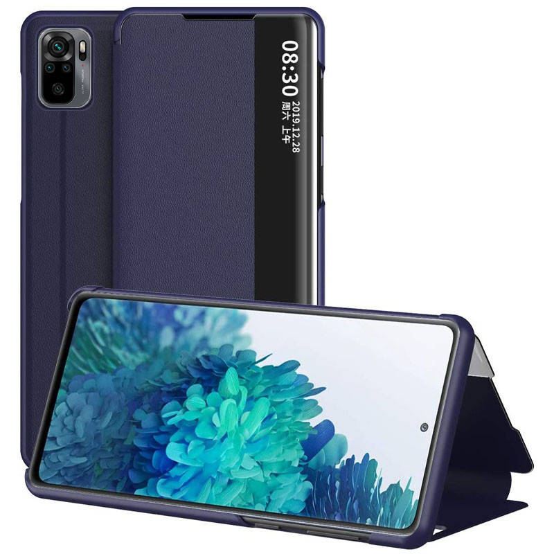 

Смарт чехол книжка для Xiaomi Redmi Note 10 синий смарт крышка