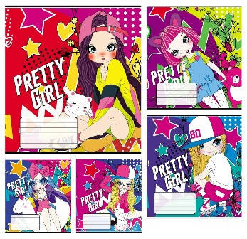 

Тетрадь 12 листов клетка "Тетрада" / Pretty Girl