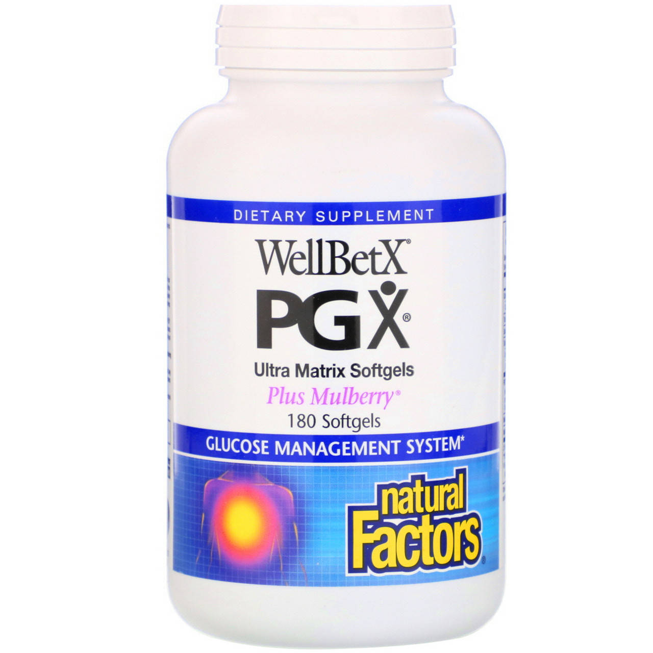 

Natural Factors, WellBetX PGX, с шелковицей, 180 гелевых шт., официальный сайт, NFS-03526