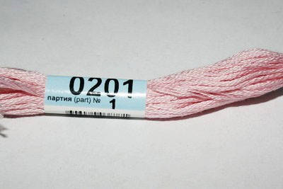 

Мулине гамма 0201 розовый светлый