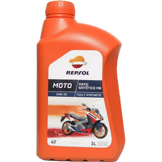 

Моторное масло Repsol MOTO MATIC SINTETICO MB 4T 10W-30 CP-1 1л ( RP182B51 )