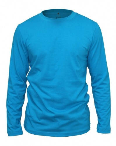 

Футболка мужская с длинным рукавом бирюзовая S. M. L. XL