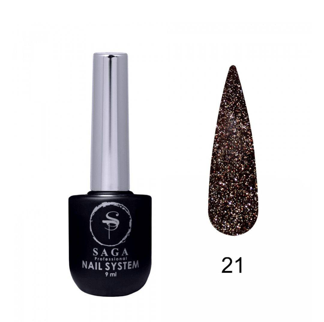 

Гель-лак светоотражающий Saga Professional Fiery gel №21, 8мл