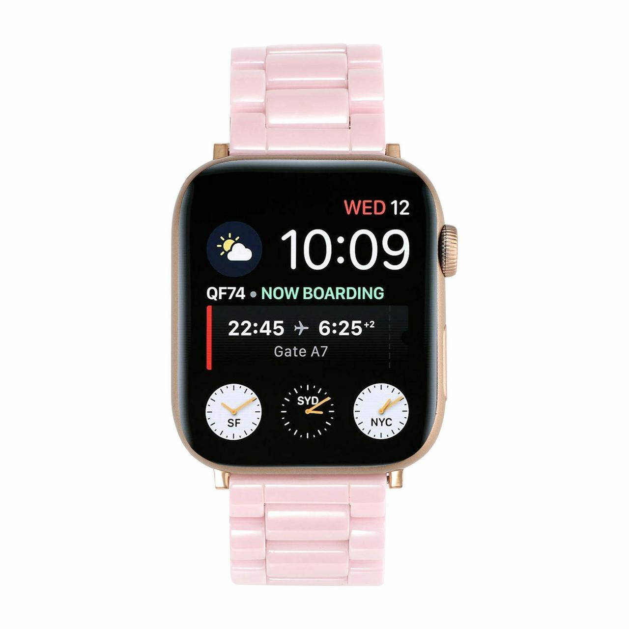 

Ремешок керамический для Apple Watch Ceramic Band 38mm/40mm/41mm Pink розовый