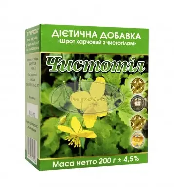 

Шрот пищевой с чистотелом 200г
