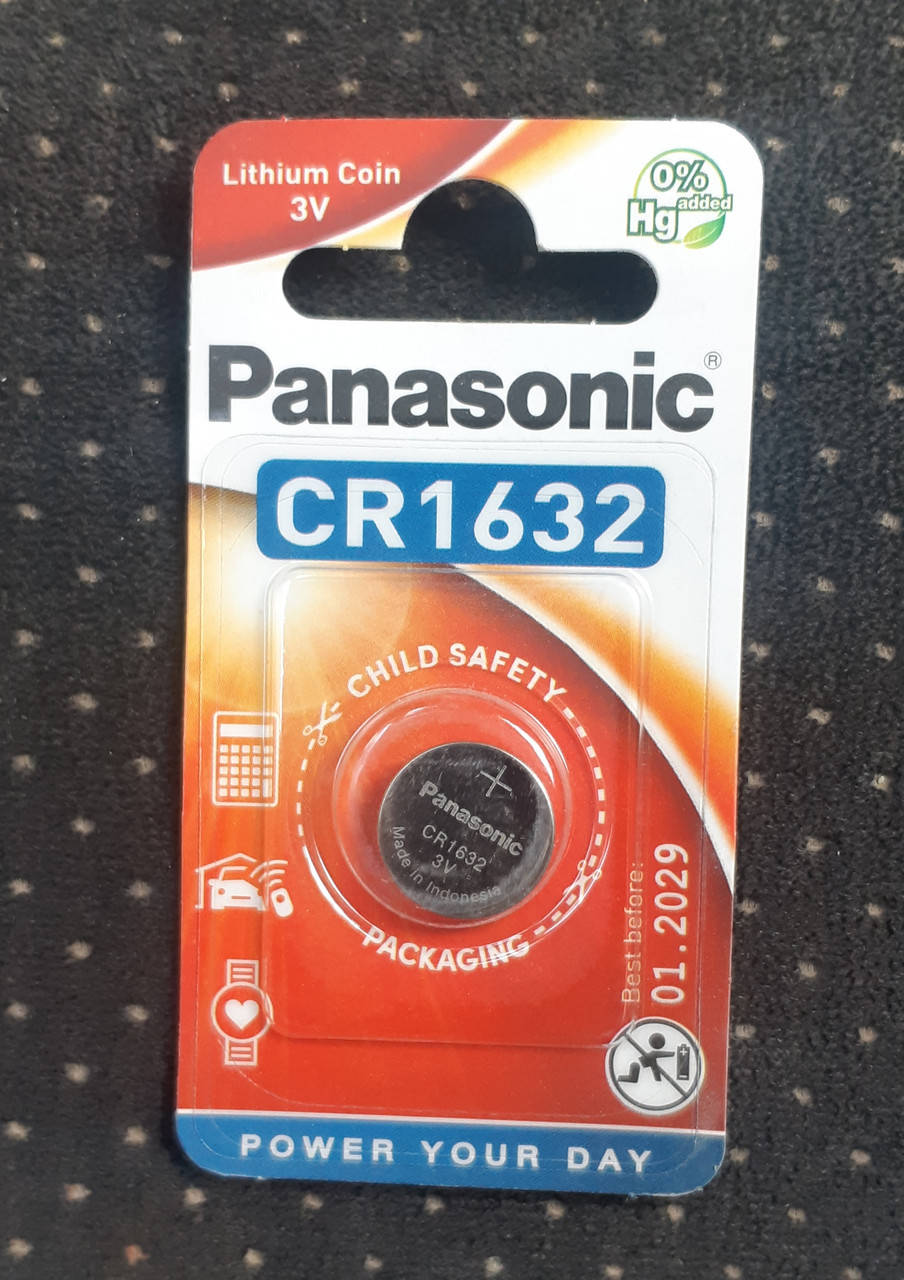 

Дисковая батарейка PANASONIC Lithium Cell 3V CR1632