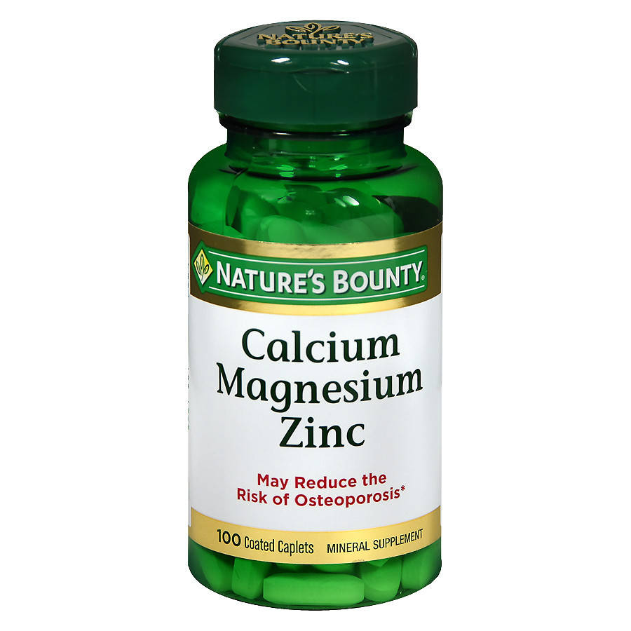 

Nature's Bounty Calcium Magnesium Zinc with vit D3 100 caplet