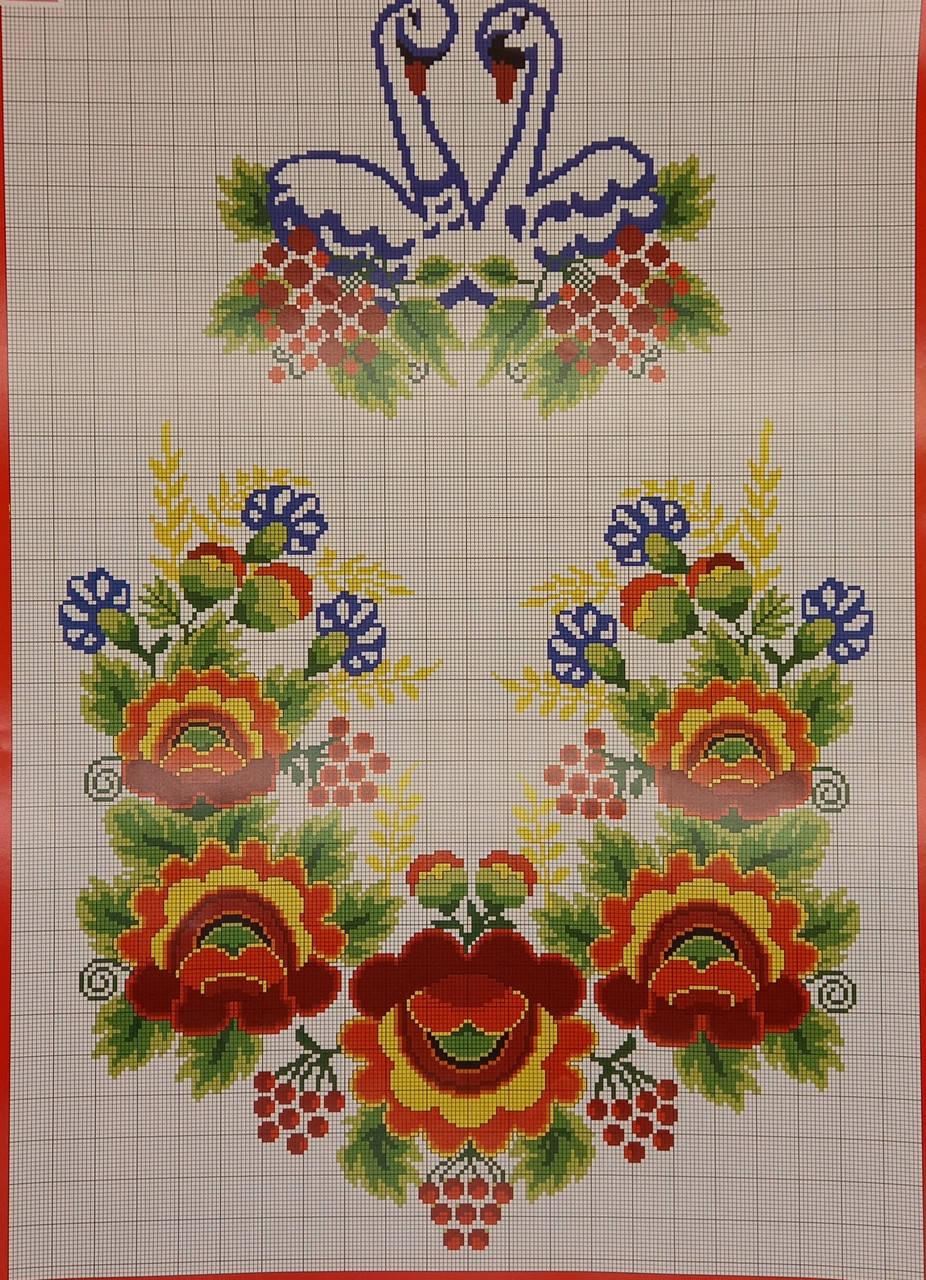 

Паперова схема для вишивання двостороння Формат схеми А3