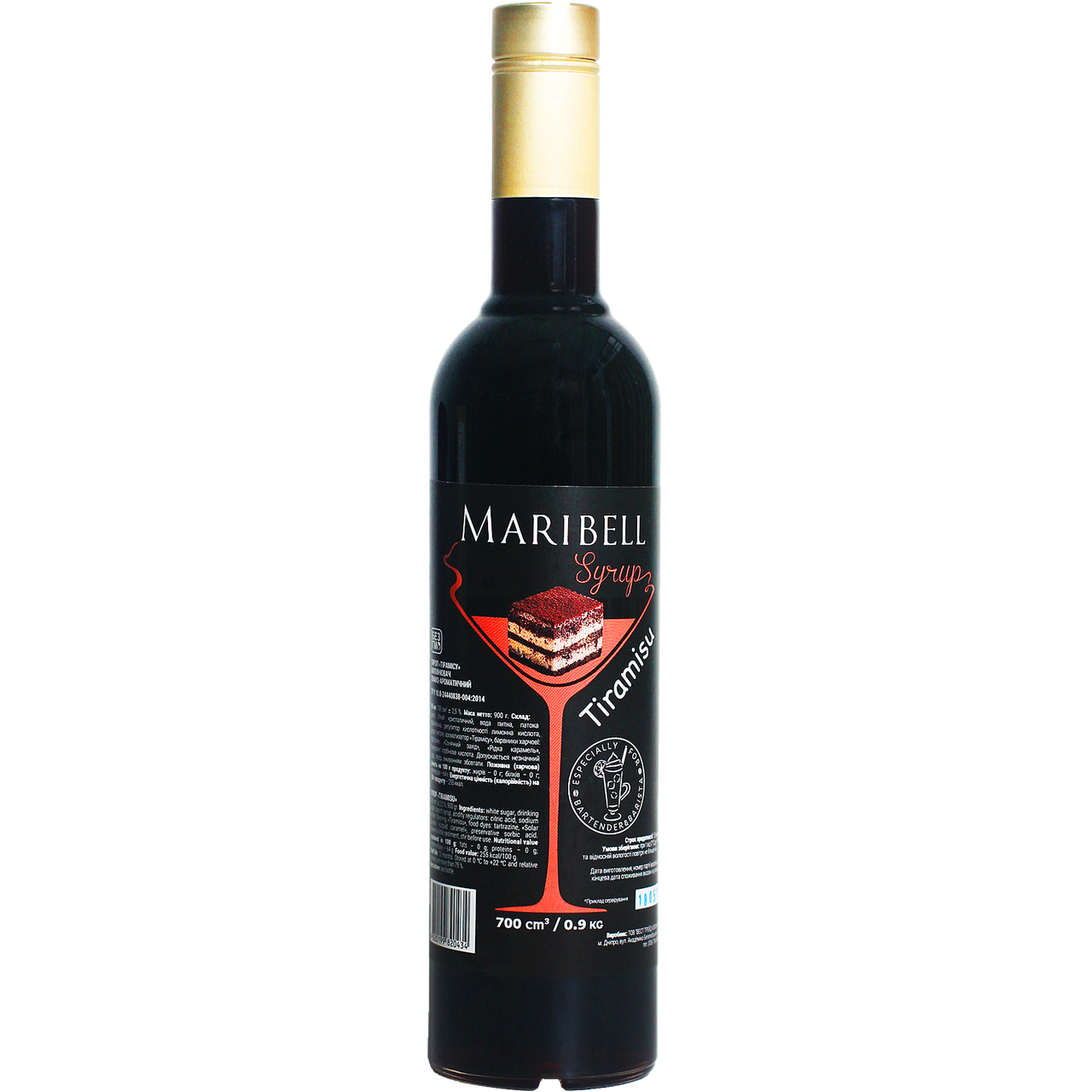

Сироп коктейльный «Тирамису» MARIBELL 700 мл