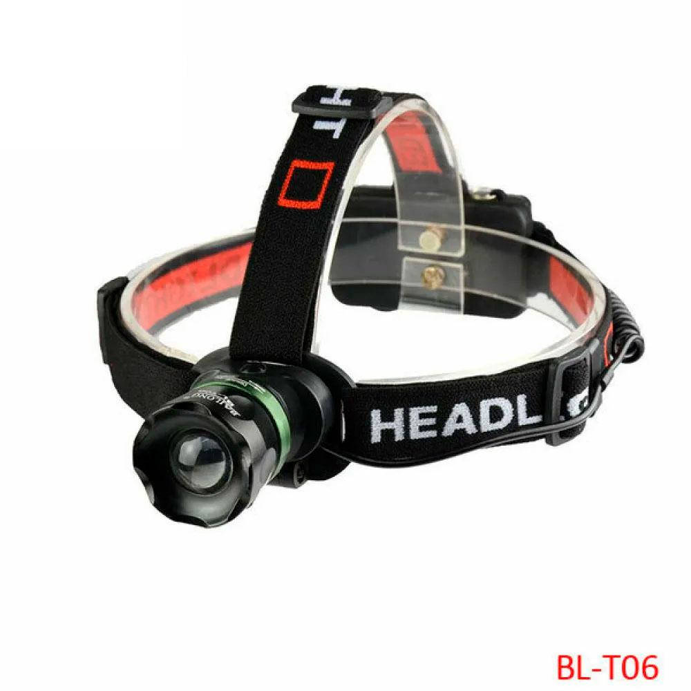 

Налобный светодиодный фонарик Bailong BL-T05-T6 / Фонарик на голову, Черный