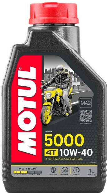 

Масло Motul 5000 4T SAE 10W40, 1 литр, (836911, 104054)