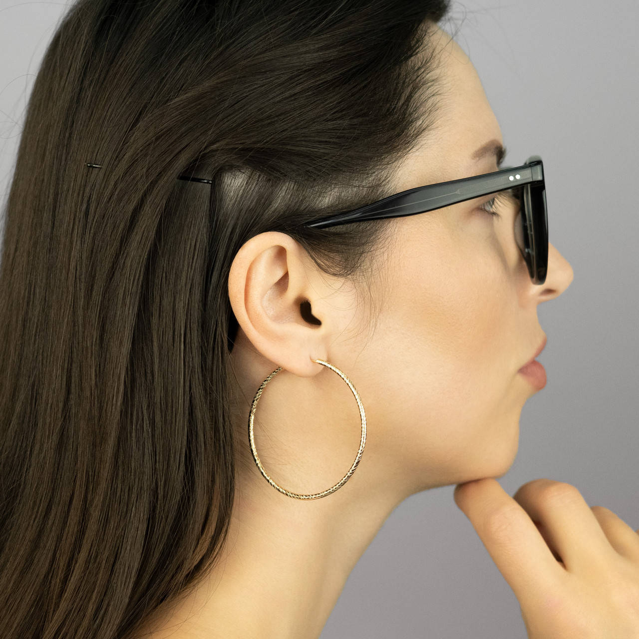 

Серьги Xuping кольца 27825 размер 45х2 мм вес 6.8 г позолота 18К