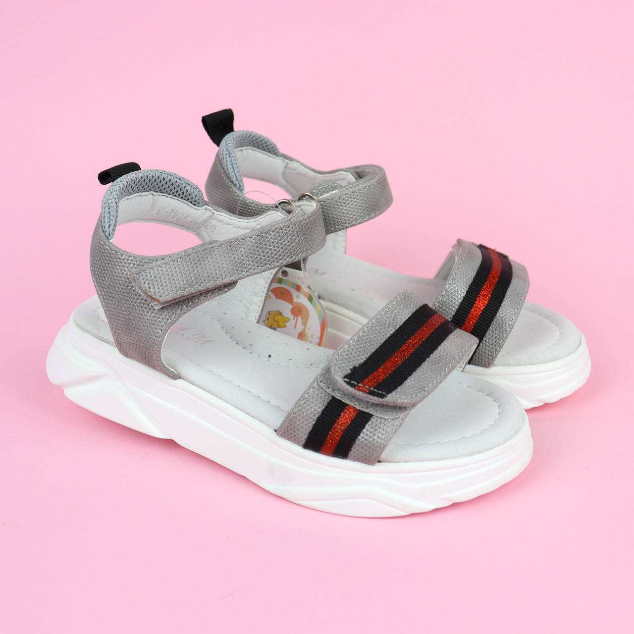 

Серые босоножки девочке тм Том.м размер 29,30,31, Серый