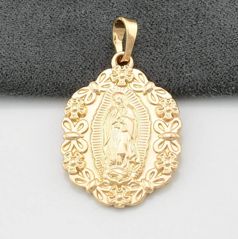 

Иконка Xuping Богородица для цепочки до 3 мм 71057 размер 29x18 мм вес 2.6 г позолота 18К