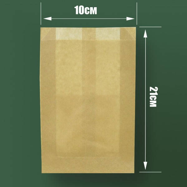 

Пакет бумажный САШЕ крафт 210*100*40мм (100шт/2400шт)