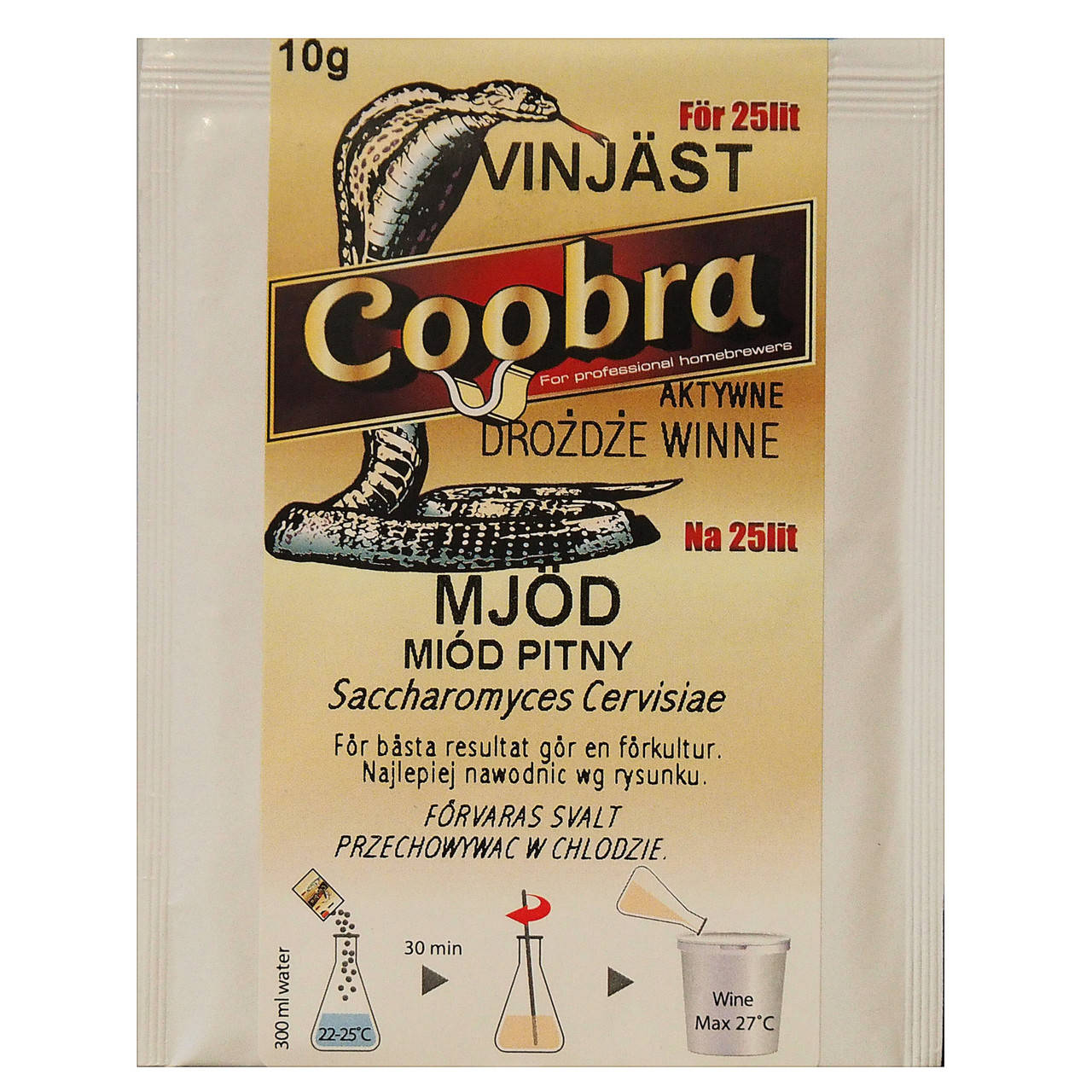 

Сухие дрожжи Coobra Mjod 10 г