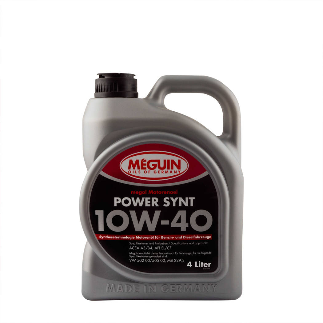 

Масло моторное MEGUIN POWER SYNT SAE 10W40 4л