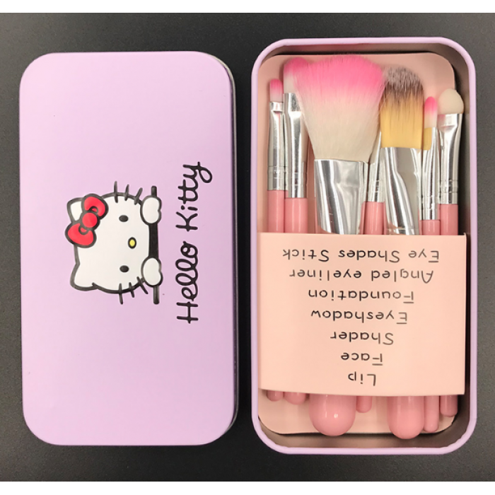 

Яркий набор кистей для макияжа Hello Kitty, 7 шт