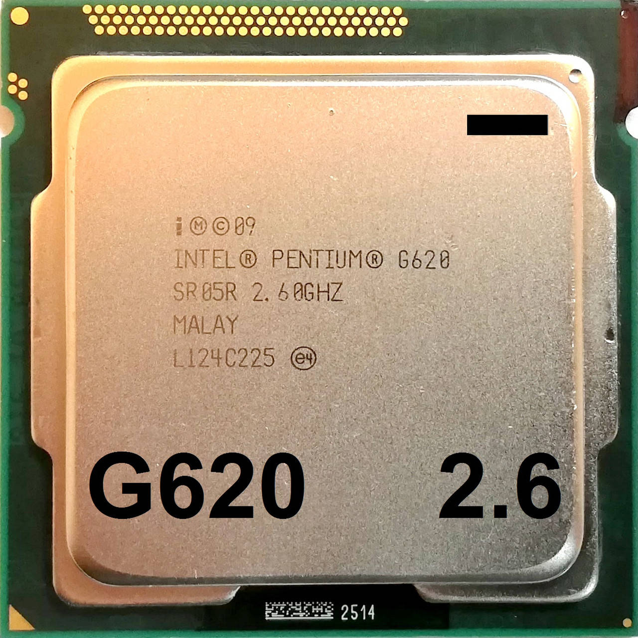 

Процессор Intel Pentium G620 Q0 SR05R 2.6GHz 3M Cache 1066MHz FCLGA 1155 Б/У - МИНУС