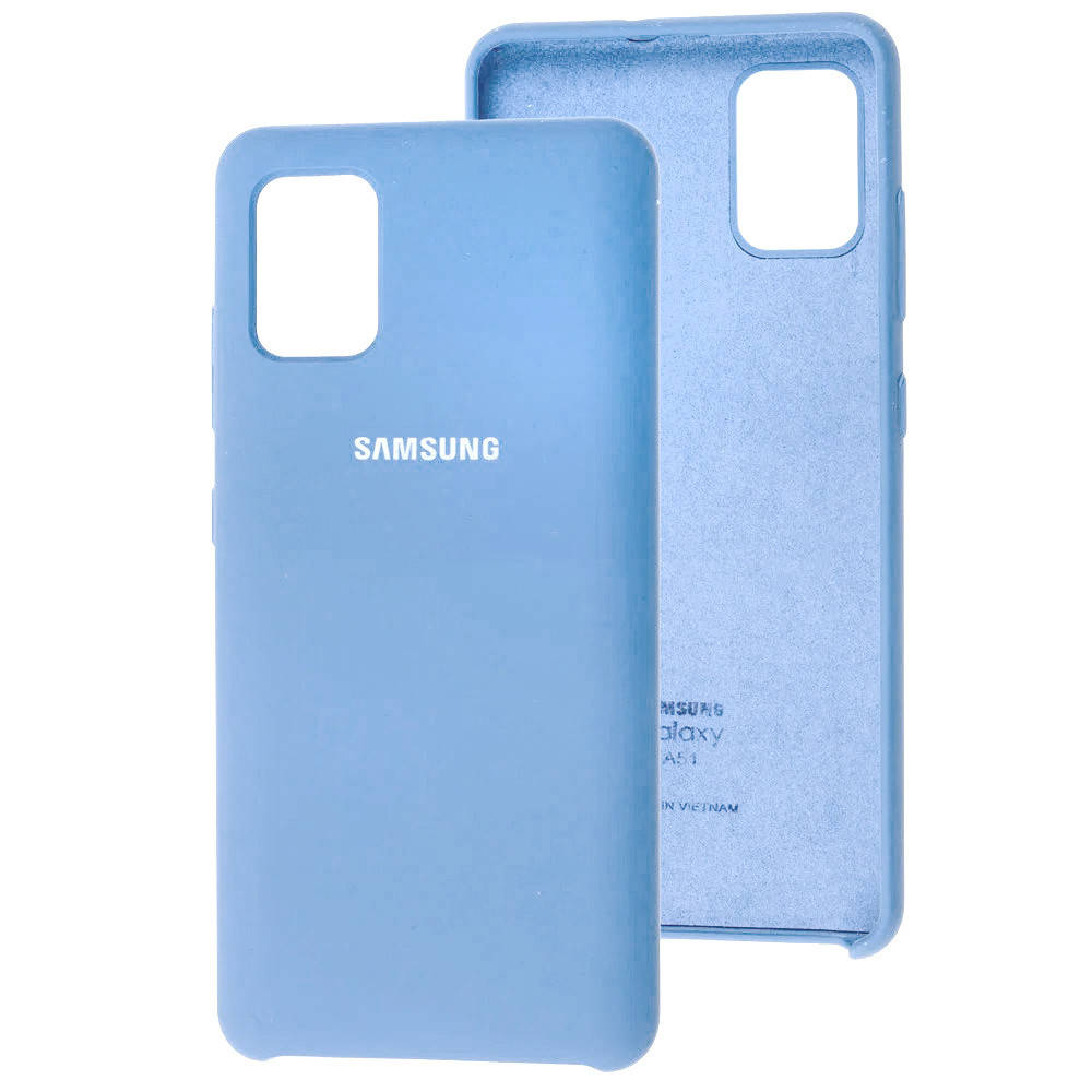 

Чехол Silicone Case для Samsung Galaxy A51 Light Blue, Синий