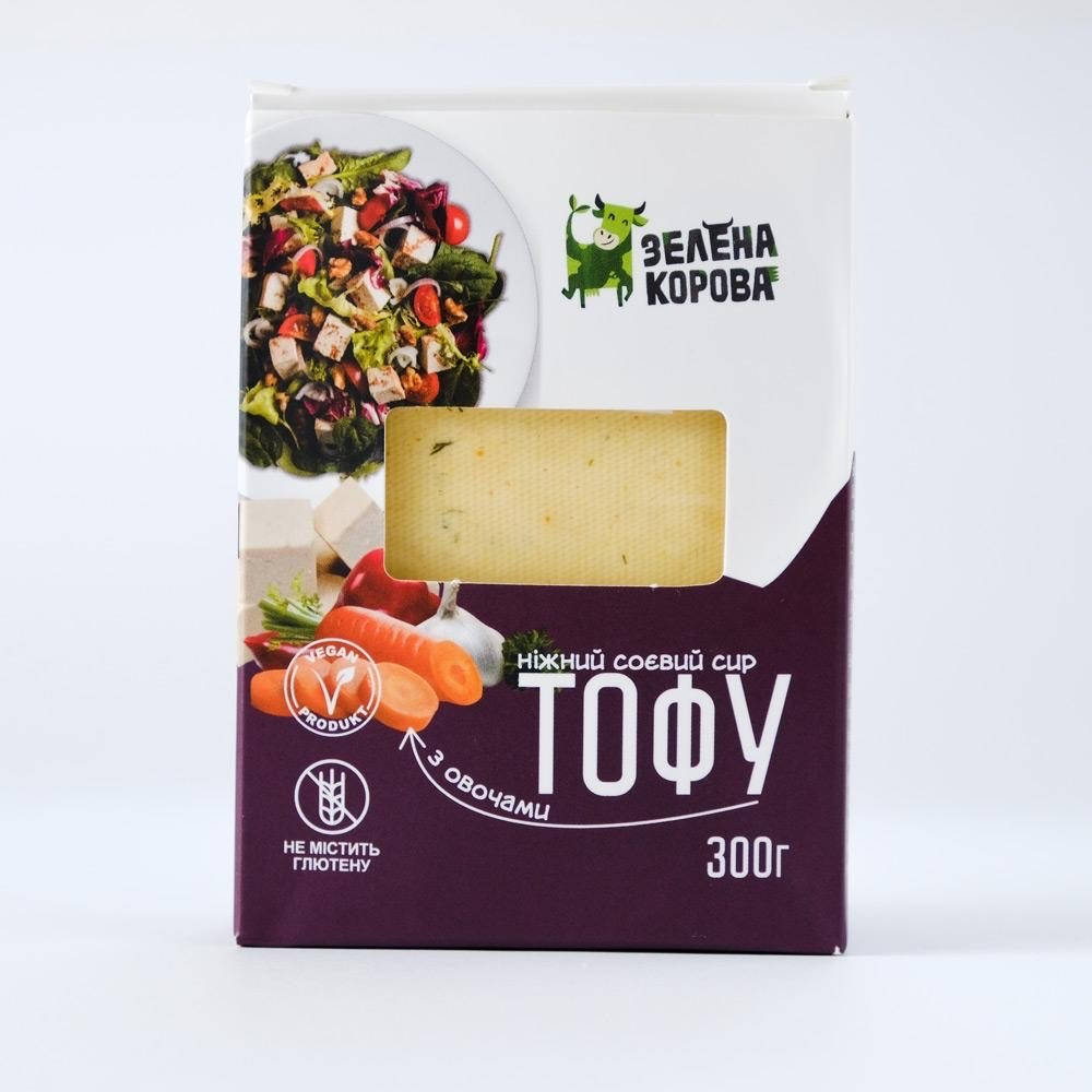 

Сыр Тофу с овощами классический 200г Зелена Корова