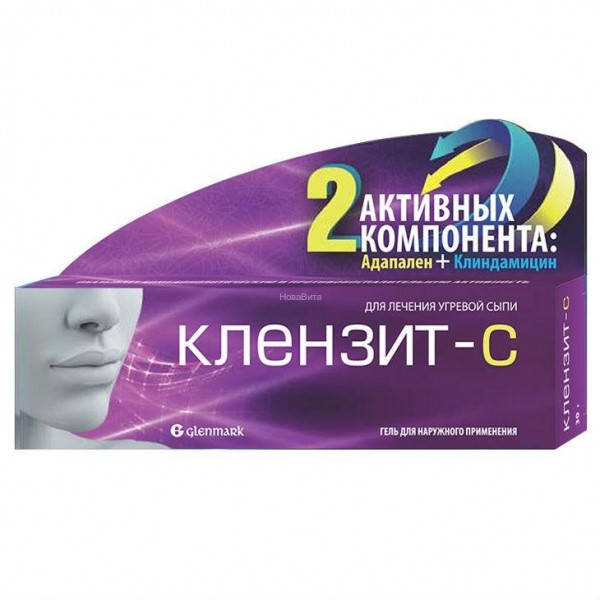 

Гленмарк Клензит-с гель, ⭐ 30 г