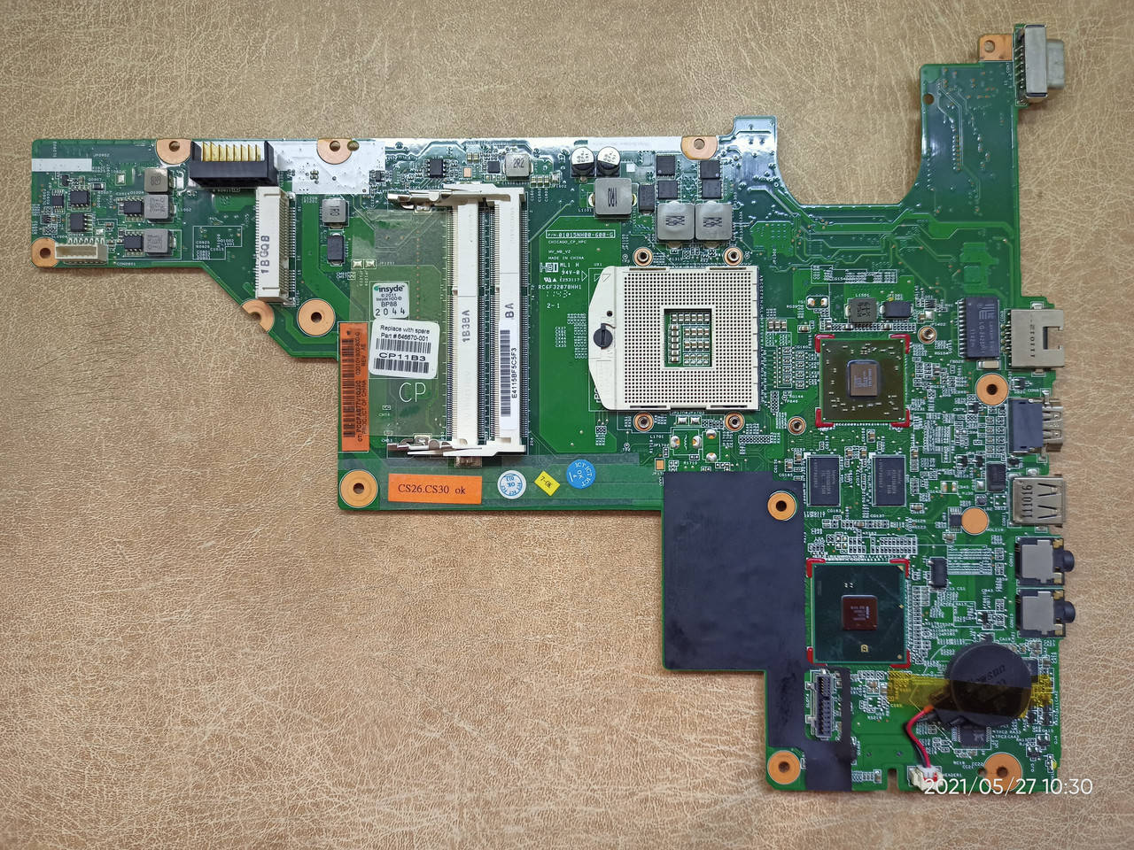 

Б/У Материнская плата на HP 630 (видео Radeon HD6300M 500Мб)