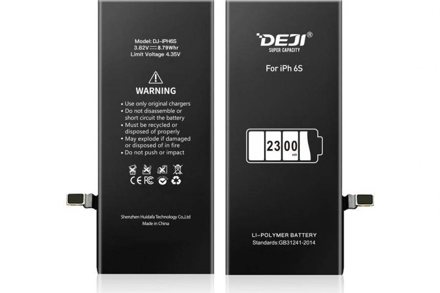 

Усиленный аккумулятор (2300 mAh) для iPhone 6s A1633 / A1688 / A1691 / A1700 (DEJI)