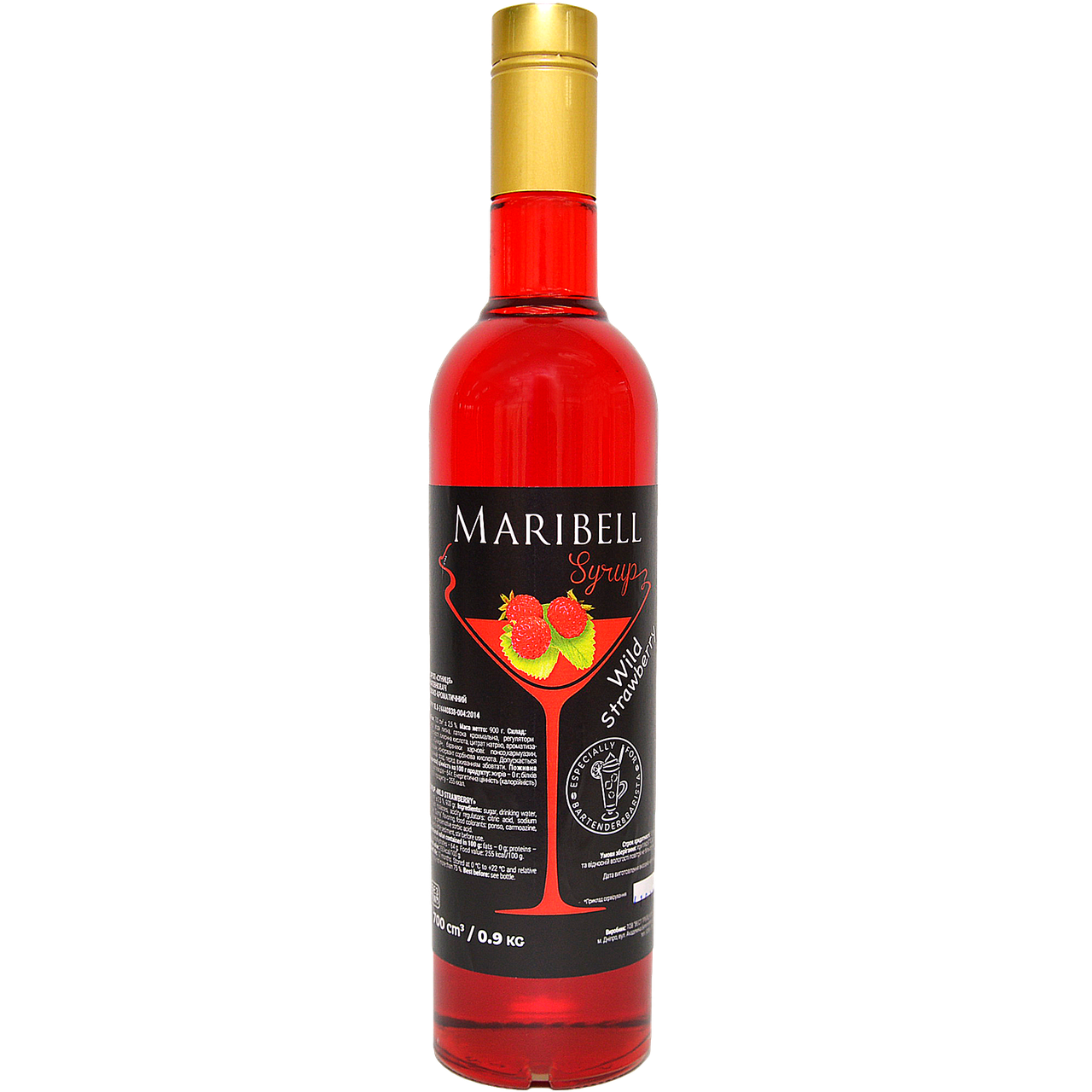 

Сироп «Земляника» коктейльный MARIBELL 700 мл
