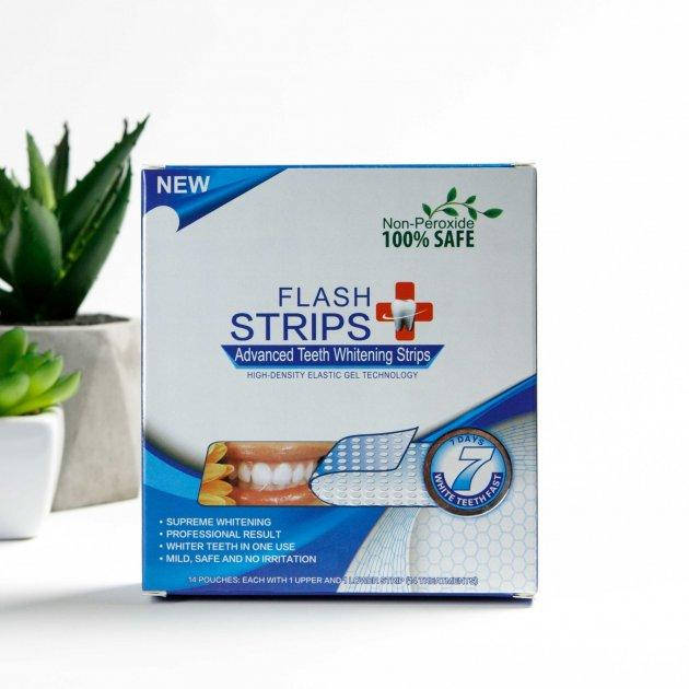 

Отбеливающие полоски для зубов FLASH STRIPS Light 14 шт