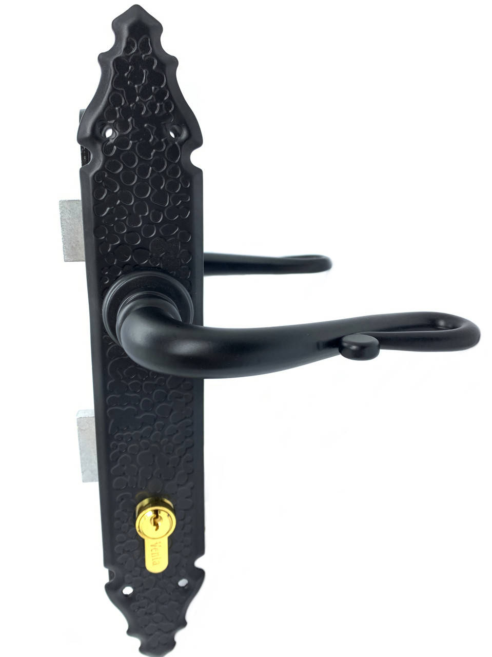 

Замок для ворот (калитки) с ручками под ковку "OLA" черный