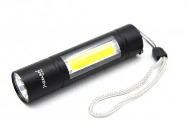

Аккумуляторный фонарь Police BL-510-XPE+COB + ЗУ microUSB + 3 режима + zoom, Черный