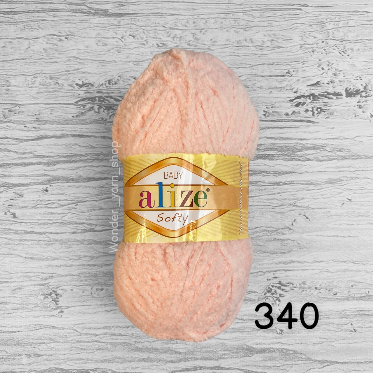 

Плюшевая пряжа Alize Softy / Ализе Софти, 340 пудра