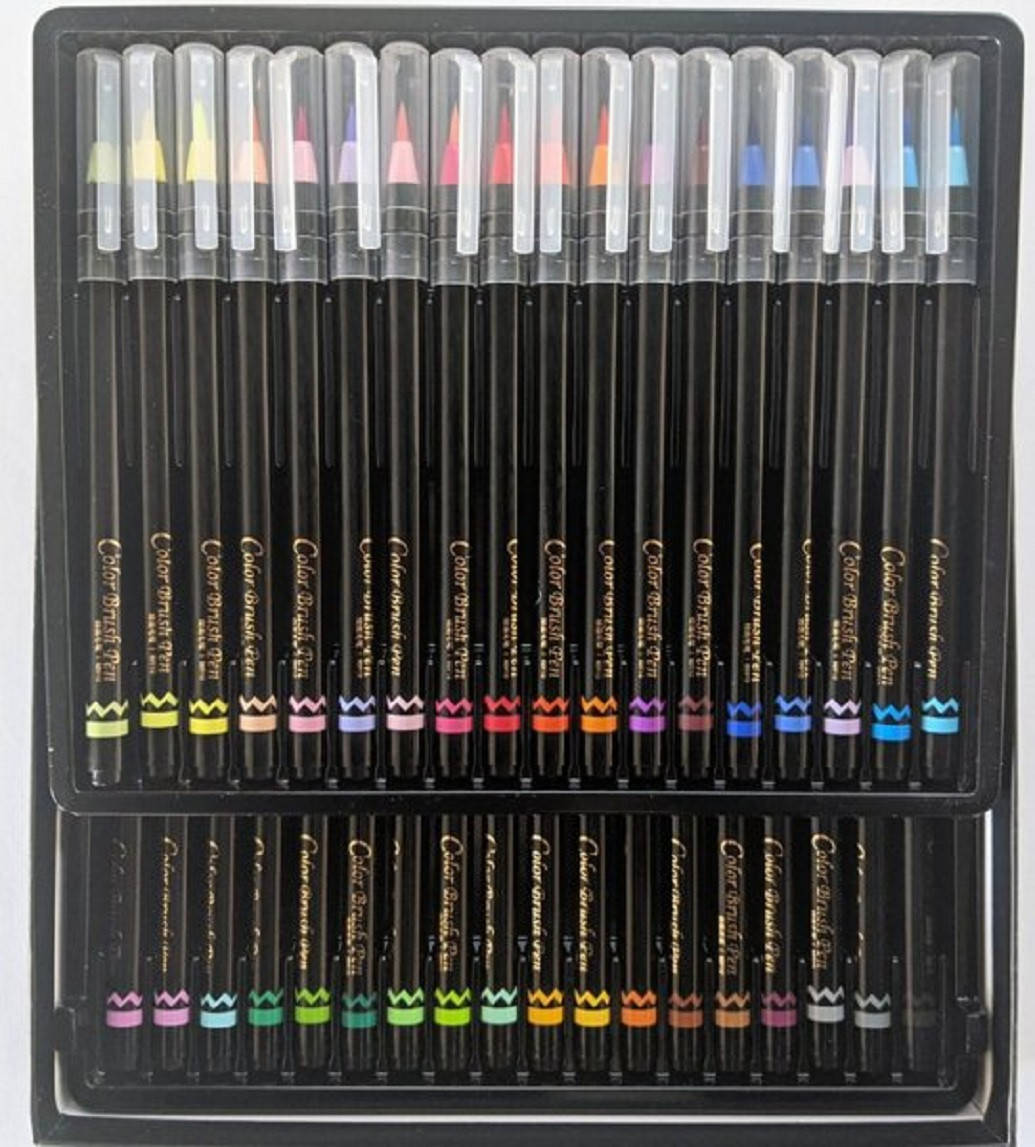 

Акварельные маркеры с кисточкой Aihao Brushpen 36цв