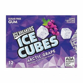 

Жвачка Ice Breakers Ice Cubes Arctic Grape Blister Pack, 28 г