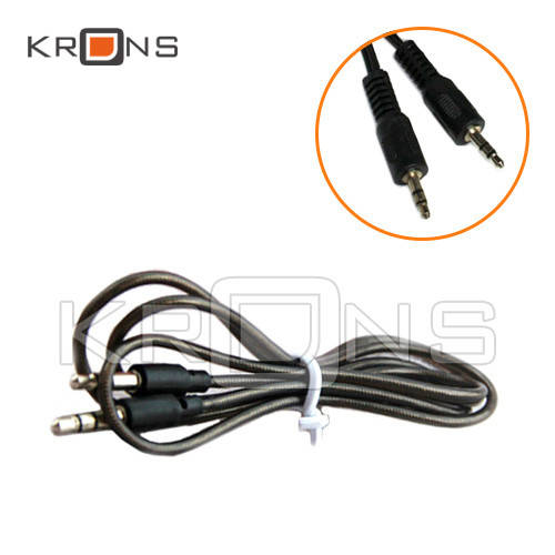 

Аудио кабель AUX 3.5мм TRS mini-jack папа - папа 1.1м, Черный