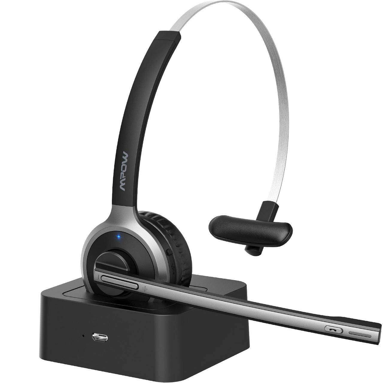 

Беспроводные Наушники (Bluetooth-Гарнитура) с микрофоном для офиса ,колцентра ,работы Mpow (BH231A), Черный