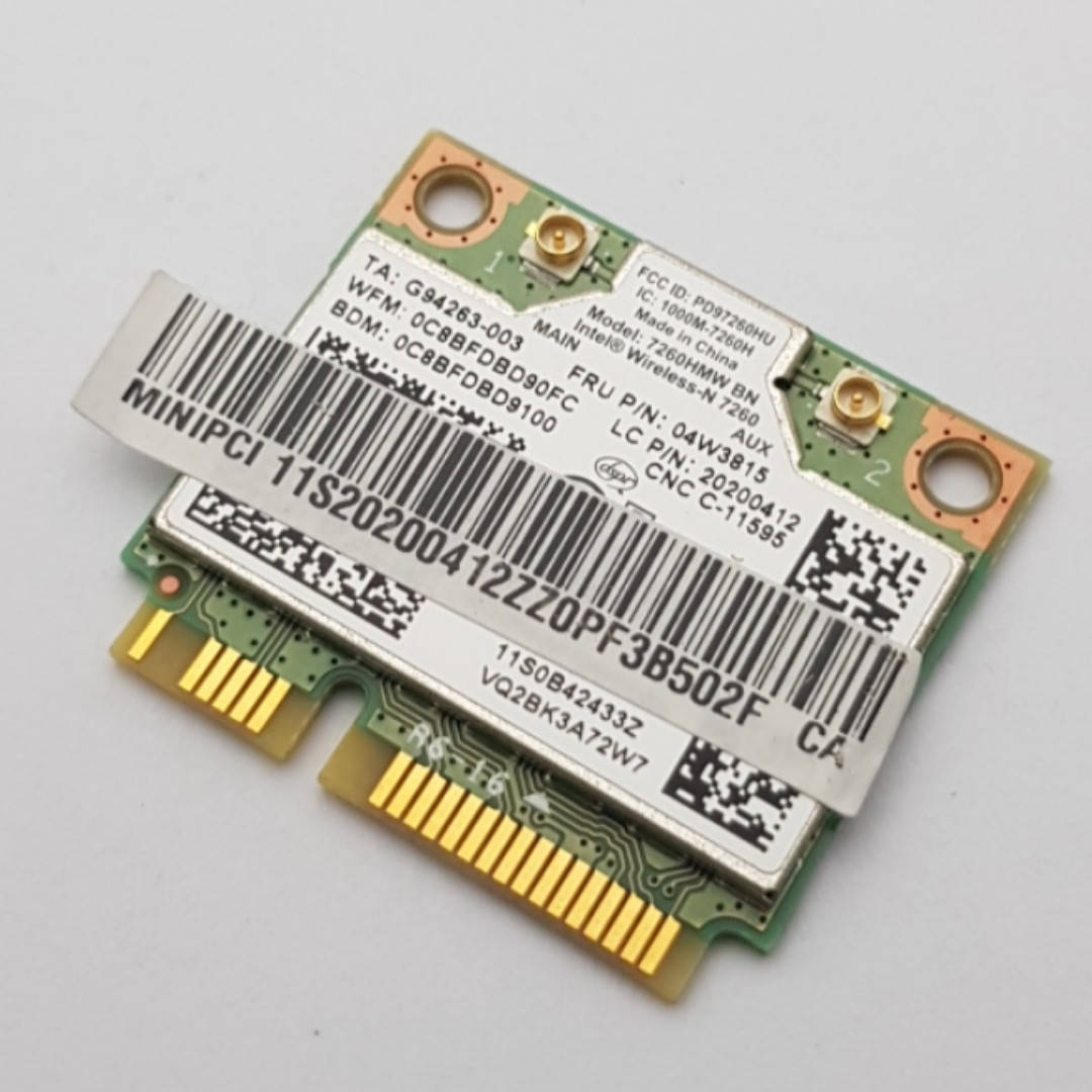 

Модуль wi-fi Intel 7260BN 2x2BN+BT PCIE HMC WLAN Сервисный оригинал с разборки