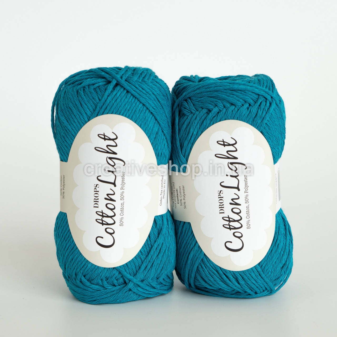 

Пряжа DROPS Cotton Light (цвет 14 turquoise), Бирюзовый