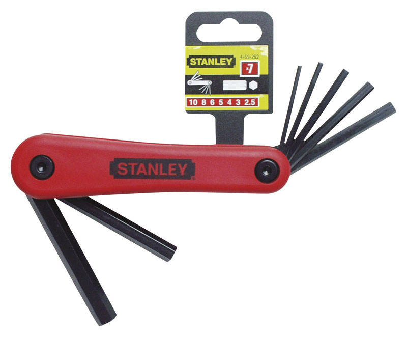 

Набор ключей 6-ти гранн. 7 ед. 1.5-6 мм в рукоятке Stanley 4-69-261