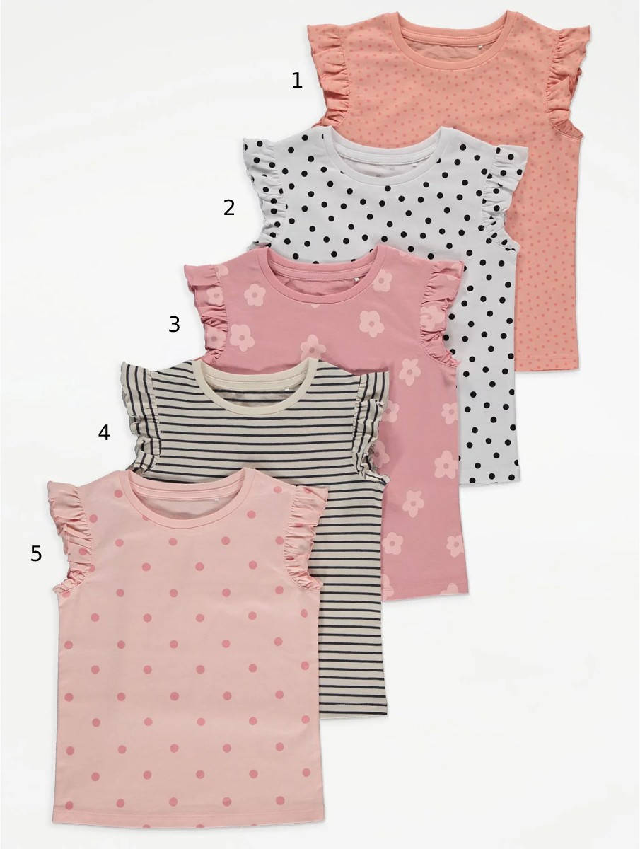 

Повсякденні літні топи з рюшами Джордж для дівчинки (поштучно) 2-3Y - 98 см - колір 2