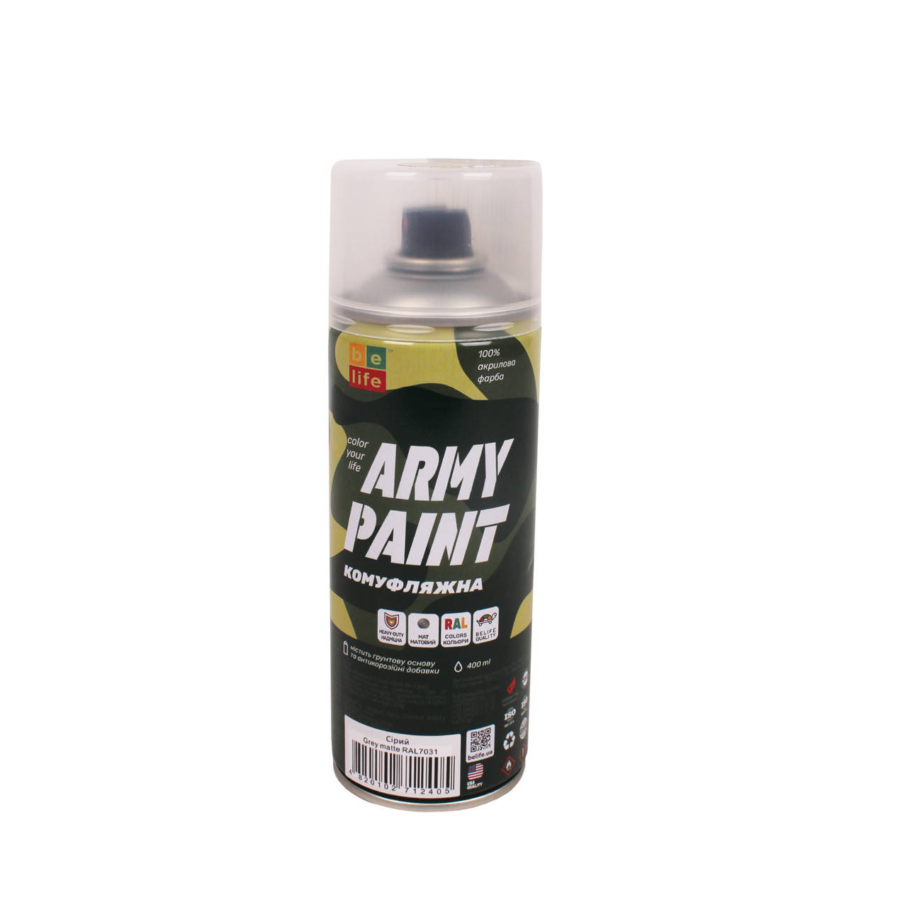 

Акриловая краска Belife Army Paint, Серый
