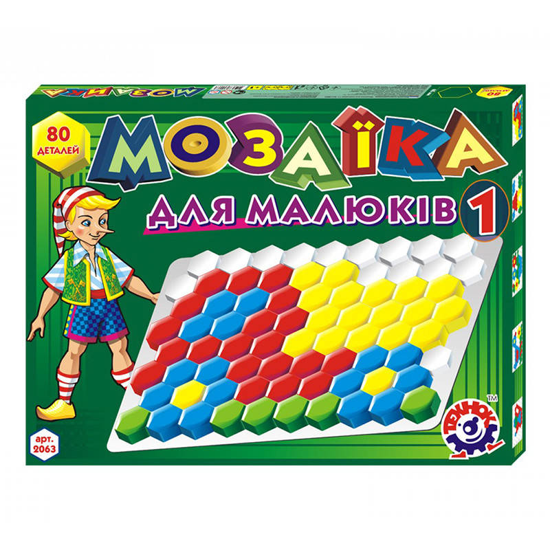

Мозаика для малышей 1 2063 "ТехноК" 80 дет.