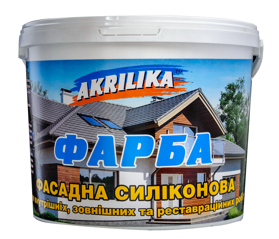 

Краска силиконовая фасадная Akrilika 14 кг, Белый
