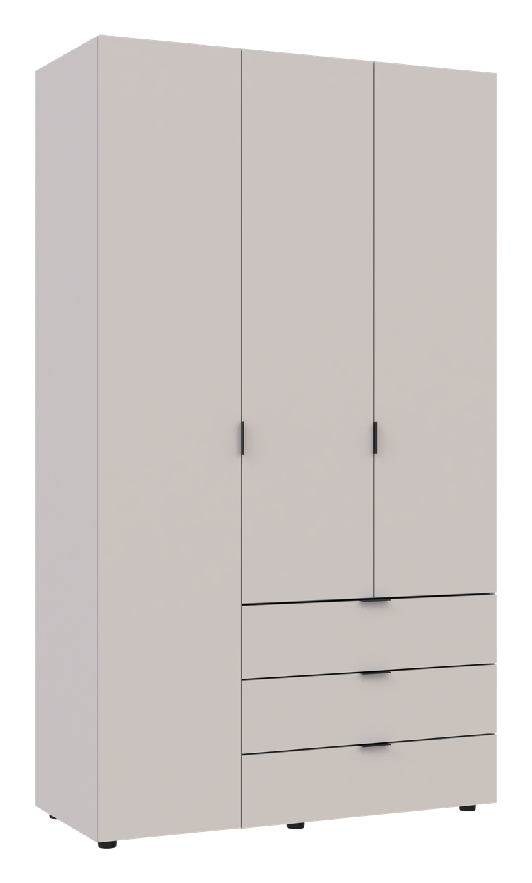 Розпашна Шафа для одягу Doros Гелар Кашемір 3 ДСП 116.2х49.5х203.4 (80737633) 2
