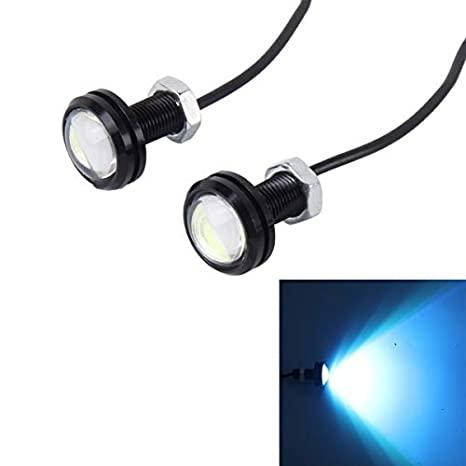 

Точечные дневные ходовые огни DRL-01 3W 200LM 6000K 23mm орлиный глаз Ice Blue, Белый
