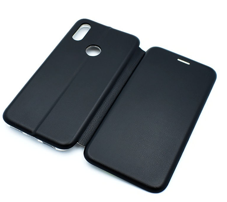 

Чехол книжка для Redmi Note 7 / Чехол книжка для Редми нот 7 (черный цвет) на магните с отделом для карт